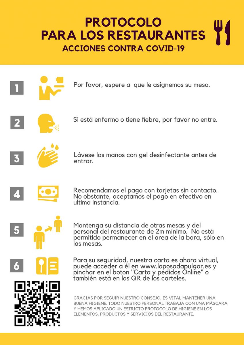 La posada abre su terraza. Os esperamos y pedimos responsabilidad a todos sus clientes.