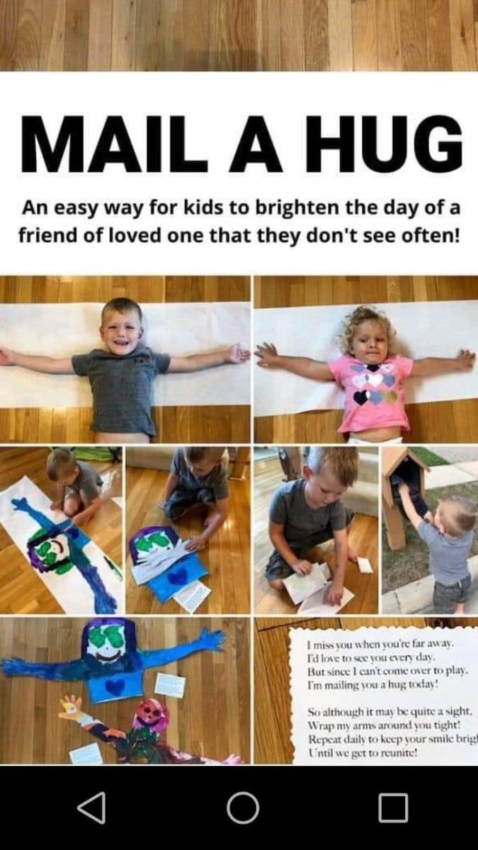 Are you missing giving somebody a hug? Maybe your grandparent? Why not send them one in the post?! We used leftover wrapping paper at Planet Hamilton HQ and then posted them off to grandma. She loved them! 👵🥰