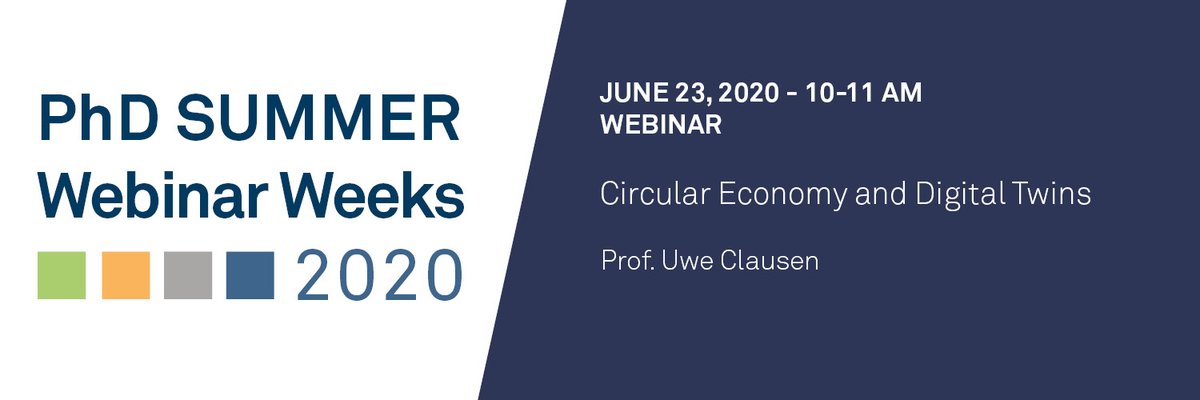 gsoflog's tweet photo. #circulareconomy and #DigitalTwin - Find out more in the webinar with Prof. Clausen @profclausen on June 21, 2020, 10 am. https://t.co/obbtR0JFe1 #PhDSummer #DigitalTransferWeeks
@nzz_CE2 @EUdigitalsme @DihnetE @MIDIH_EU @SmartCityDo @transport_urban @cet_tudortmund @gz_tudo https://t.co/3TeT2tgjd9