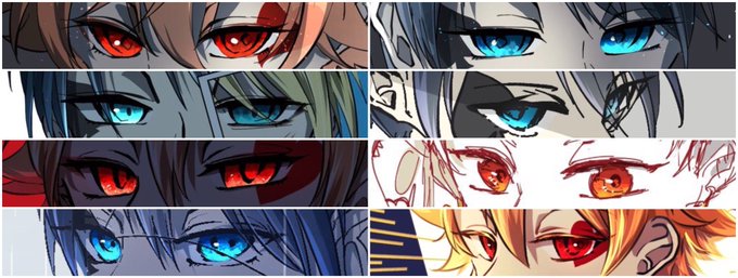 #目だけでフォロワーさんを惚れさせる
特にこだわってるパーツでもあるので見てください!良かったら惚れてください☺️ 