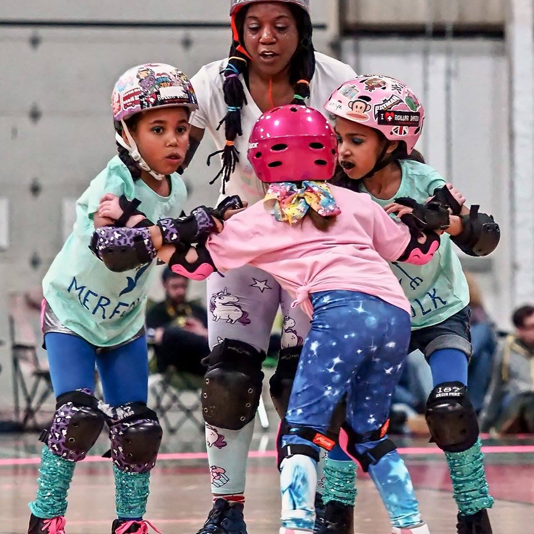 #PRDCoaches make us feel inspired, supported, &amp; challenged. ⚓ Support is today! Link in bio. #ThreeWords #PRDJuniors #keepPRDrolling #rollerderby #sharingiscaring