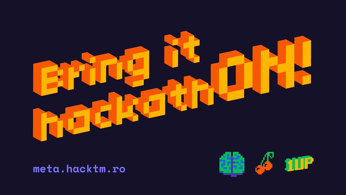 Just a few hours left until we start our #VirtualHackathon, #HackTMMeta. At 18:00 we’ll post the first #challenge of the competition! 
Stay tuned, all the details will be made available on meta.hacktm.ro 
Register and bring it #hackathON!