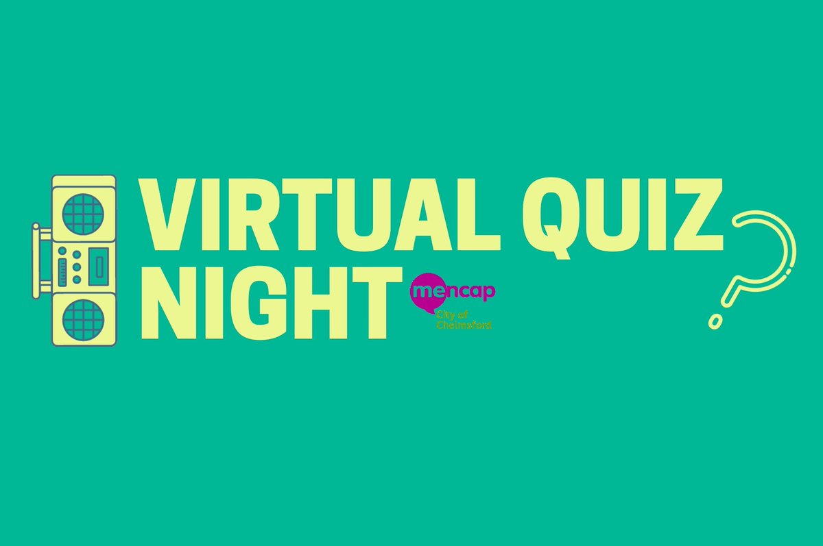 Join us this Friday 22nd May at 7:30 on Facebook Live for our second Virtual Quiz Fundraiser!

If you would like to register to take part, send us a message or email events@cityofchelmsfordmencap.co.uk 🤓🤓🤓