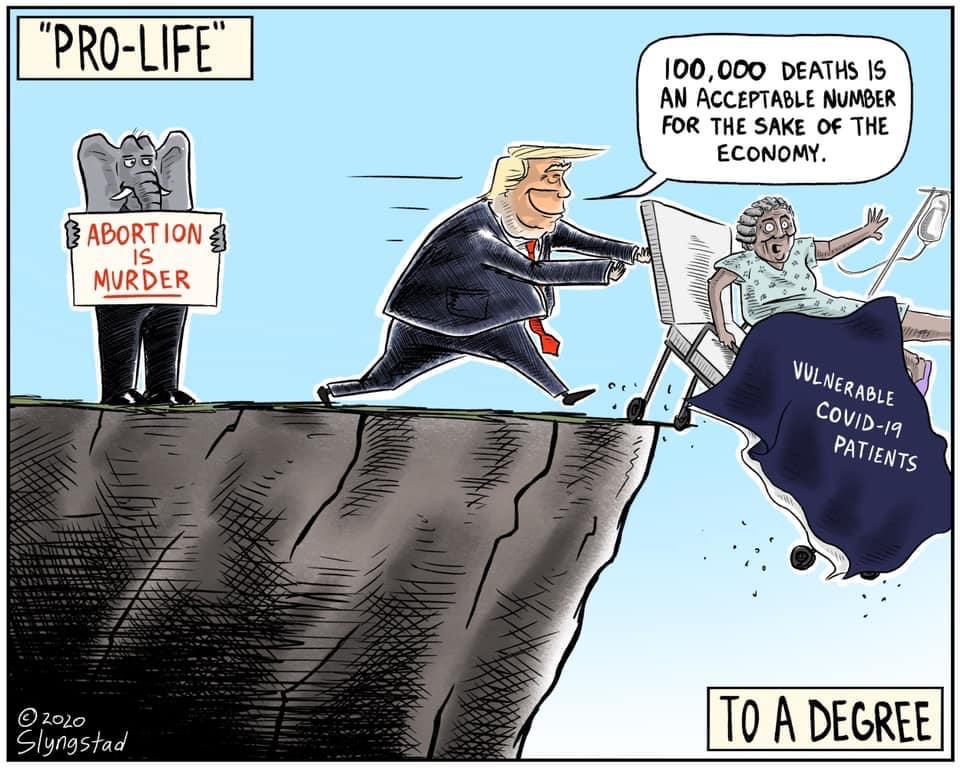 <a href="/realDonaldTrump/">Donald J. Trump</a> Because you're only "pro-life" when it's politically expedient.