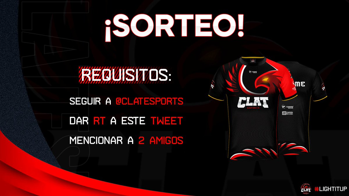 CLATesports's tweet photo. 🎁 #SORTEO

¡Hemos llegado a los 700 followers y queremos celebrarlo de la mejor manera!
Sorteamos una camiseta entre todos los que:
-Den RT
-Mencionen a 2 amigos

Tenéis hasta el domingo a las 00:00 👀

#LightItUp🔥 https://t.co/yrXSeKWuZy