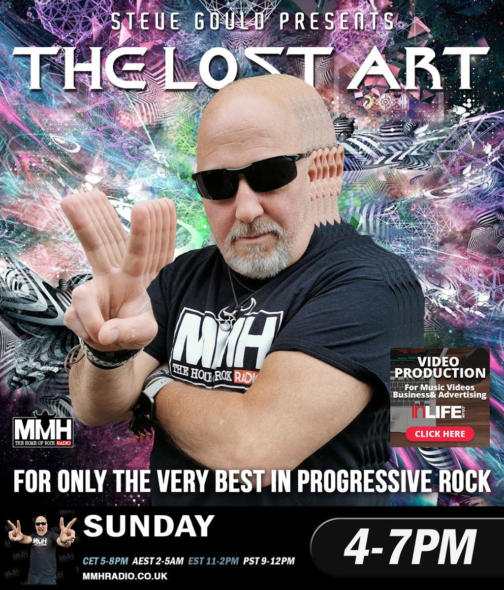 The Lost Art <a href="/worldofproguk/">Steve and Louise Gould</a> and <a href="/inLIFEDesign/">inLIFE</a>. This week's progcast features: <a href="/NealMorseBand1/">The Neal Morse Band</a> <a href="/KansasBand/">KANSAS</a> <a href="/DGMHQ/">KING CRIMSON</a> <a href="/amplifierband/">Amplifier</a> <a href="/LonelyRobot_UK/">Lonely Robot</a> <a href="/comarossimusic/">comarossimusic</a> <a href="/CaligulasHorse/">Caligula's Horse</a> <a href="/AudioPlastik/">AudioPlastik</a> <a href="/PendieHQ/">Pendragon Official</a> <a href="/SyzygyBand/">Syzygy (band)</a> #mimefight #narrowpass  mmhradio.co.uk/the-lost-art-w…