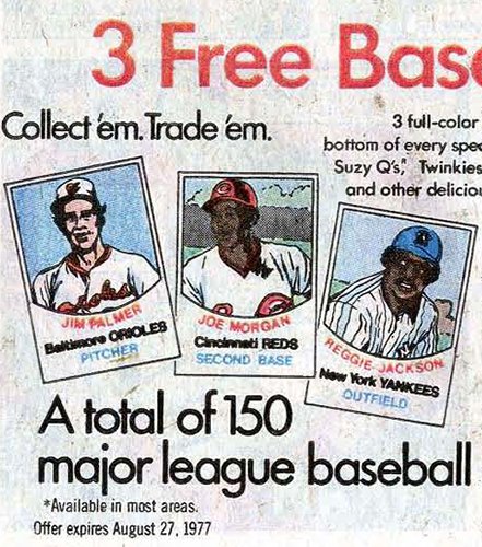 Happy birthday to baseball legend Reggie Jackson...who was occasionally found on boxes of Twinkies 