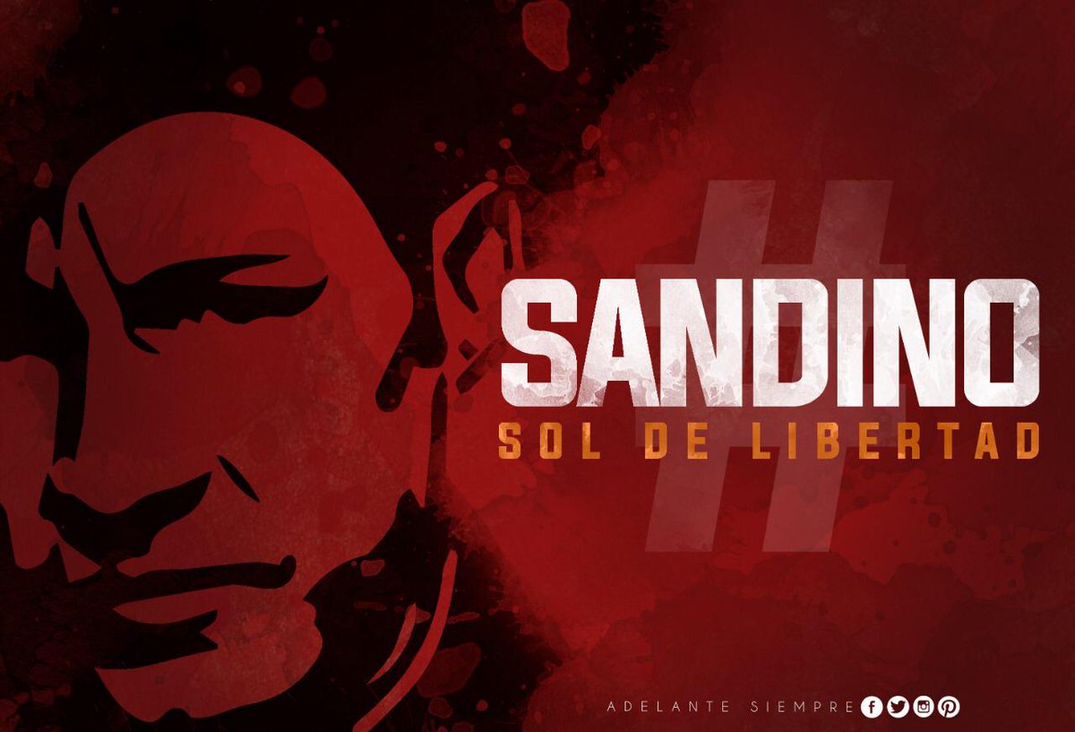 #Nicaragua #FelizLunes 

Un día como hoy nace Augusto Cesar Sandino 💪❤🖤 hace 125 años 
 
👉Sandino ayer 
👉Sandino hoy 
👉Sandino siempre
 
#SANDINOSOLDELIBERTAD 
#PLOMO19