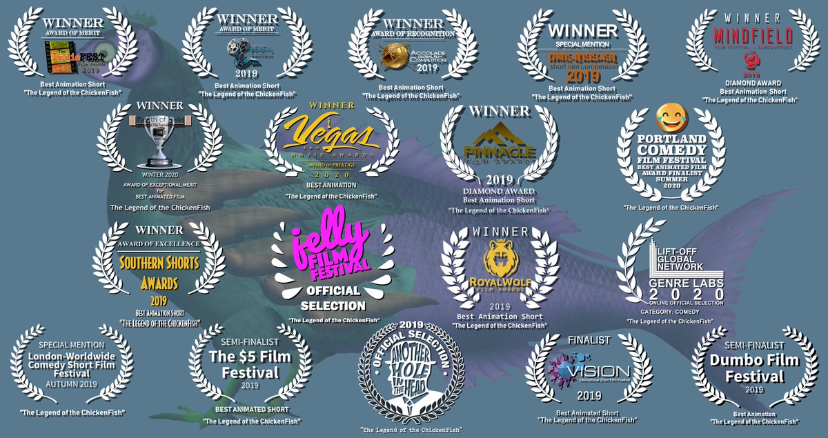 excaliburanima1's tweet photo. Yesterday (May 17th) was the one year anniversary for the release of "The Legend of the ChickenFish"! In the past year, it has won multiple awards (18 &amp; counting) and spawned a pilot for a proposed television series. I can only imagine what the next year will bring! #soiledshorts https://t.co/gMAz0verTf