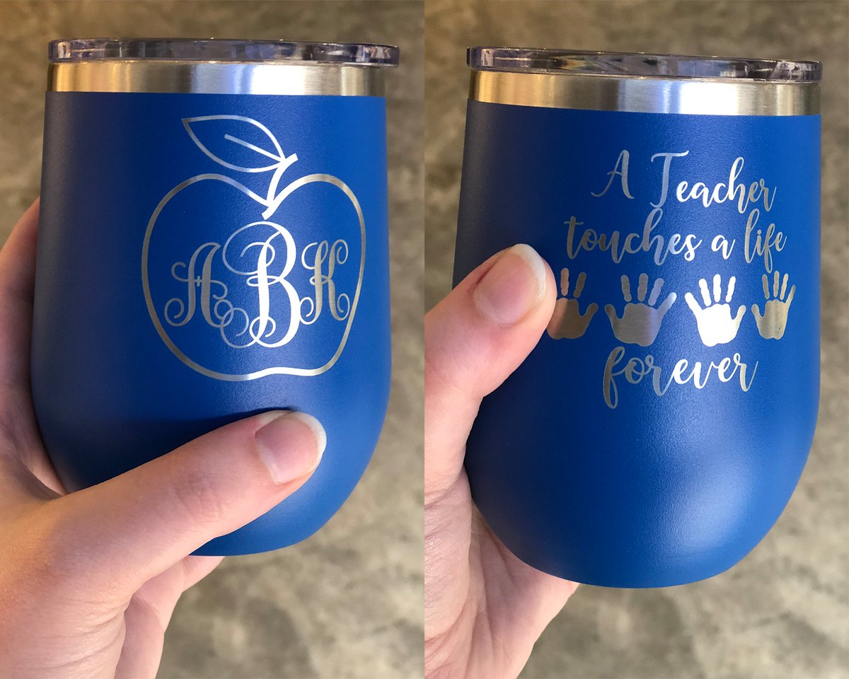 finelinesupply's tweet photo. Need a gift for a special teacher or recent grad?  Our custom laser engraved insulated tumblers are on sale this week!

#finelinesupply #rustonla #laserengraving #laserengraved #teacherappreciation #graduationgift #classof2020 https://t.co/1iSCxsYjxL