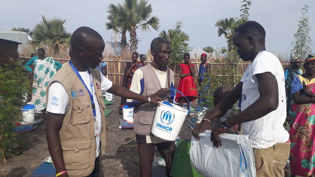 HopeRestoratio3's tweet photo. Photos taken during Distribution of Non food Items #NFI's to persons with specific Needs #PSN's By #HopeRestoration in partnership with #UnitedNationsHighCommissionerforRefugees #UNHCR in #Mayendit https://t.co/H6FRhed8lI