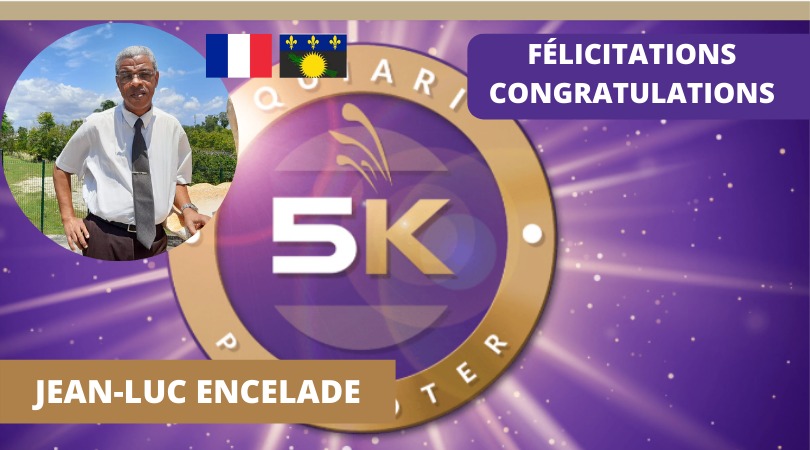 QuiAriOfficial's tweet photo. Can we get a WHOOP WHOOP? Jean-Luc Encelade from #TeamGuadeloupe just went 5K! 💪 🎉 Congrats on your hard work, Jean-Luc - keep sharing QuiAri's products and opportunity with everyone you know. 10K is right around the corner! #5KPromoter #Success https://t.co/q99PVJx9r3