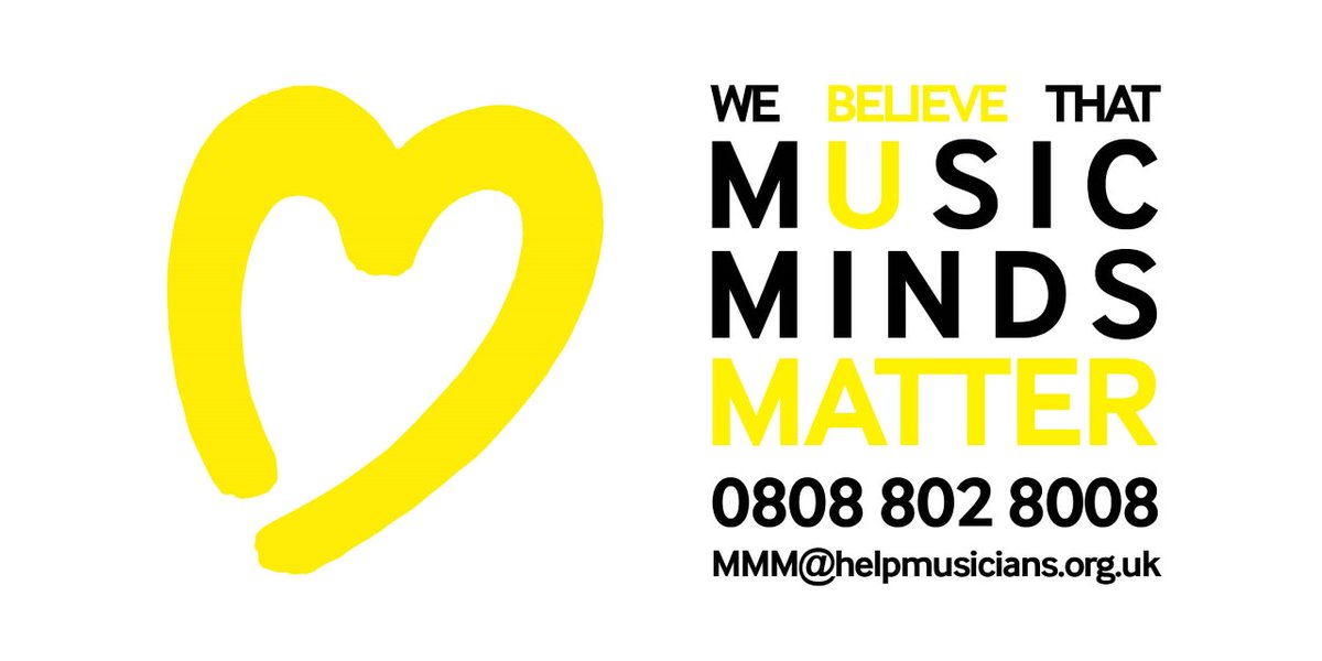 If you need someone to talk to,  #MusicMindsMatter is a support line + service dedicated to the whole UK music community. It’s free to call or email, and is available around-the-clock, 365 days a year:  http://musicmindsmatter.org.uk  (2/7)