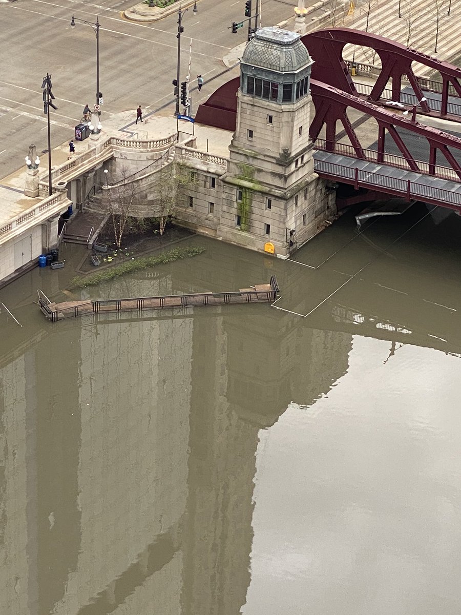 MASContext's tweet photo. Chicago River still high https://t.co/SqYyPuX6bz
