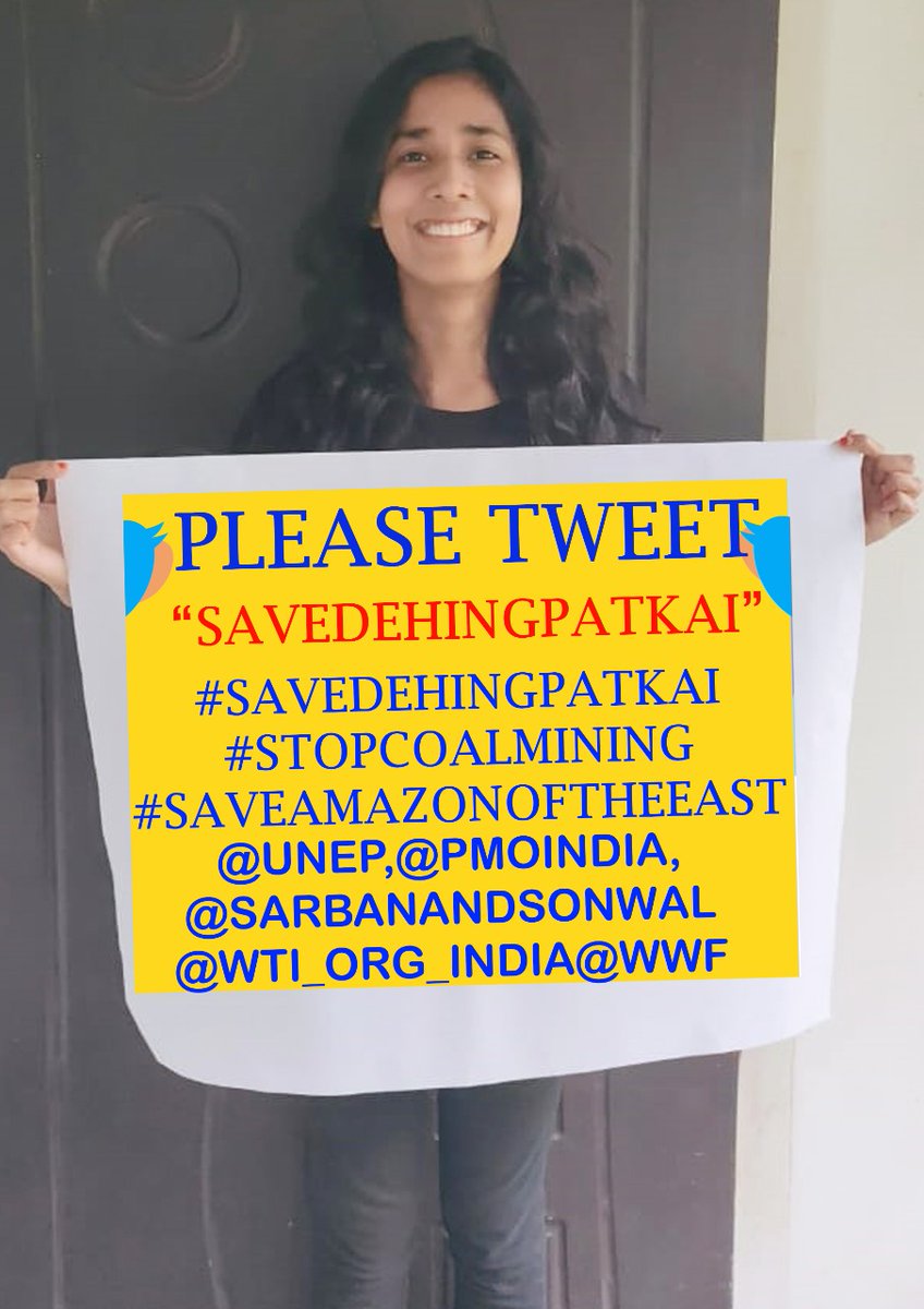 Save Dehing Patkai
#savedehingpatkai 
#stopcoalmining
#saveamazonoftheeast
#savenortheast
#wildlife 
@UNEP @moefcc @wti_org_india @PrakashJavdekar @deespeak @LeoDiCaprio @narendramodi @nanditadas @GulPanag