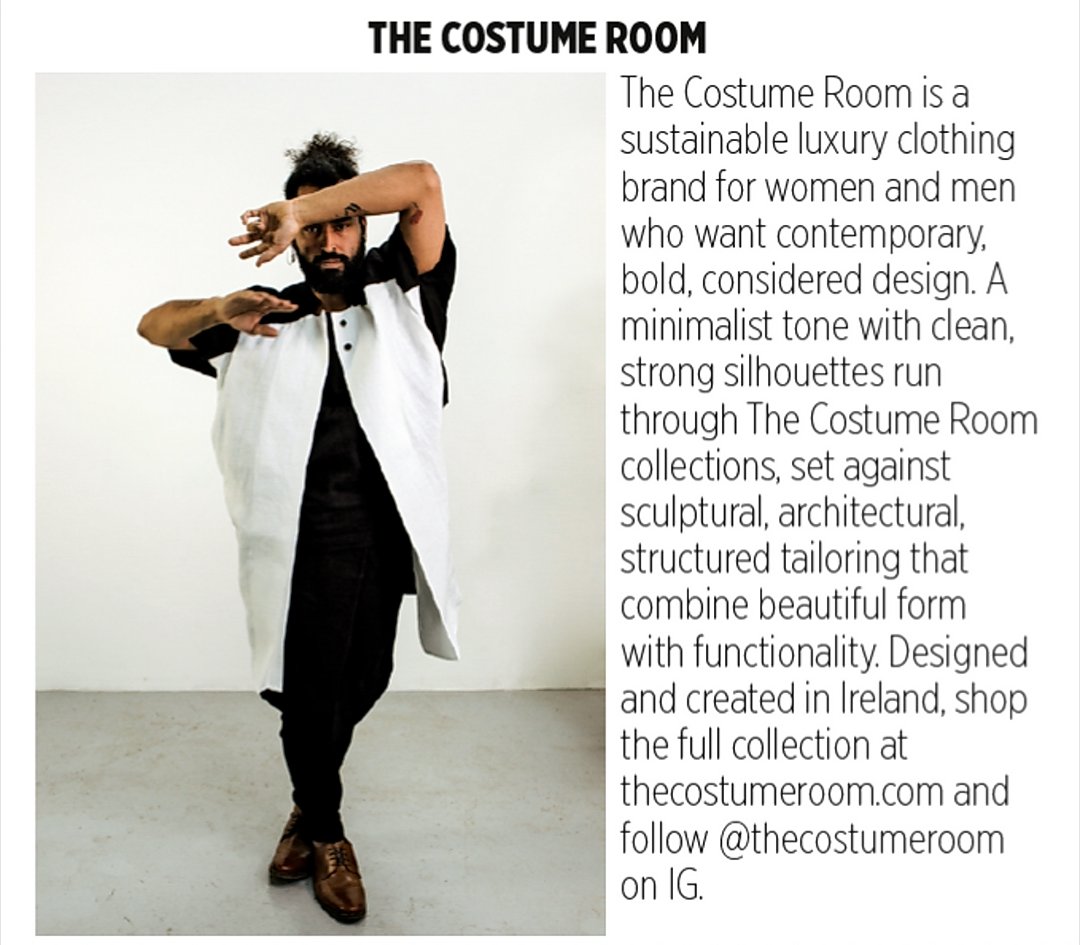 TheCostumeRoom1's tweet photo. Thank you @BritishGQ for including @TheCostumeRoom1  Linen Cocoon Long Jacket in your current issue whoop whoop 🙌

https://t.co/Q2CE9yrnVO

#thecostumeroom  #Dublin #madeinIreland #linen #pureirishlinen #irishlinen #monochrome #MondayMotivaton #britishgq #lockdown2020 #ootd https://t.co/XxHRF00m4W