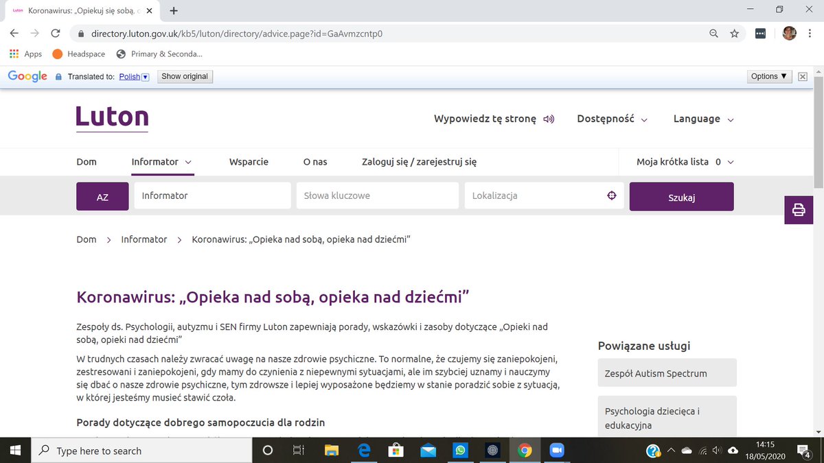 Did you know that Luton's Local offer can be translated into many different languages including Urdu, Polish, Bengali and Tamil!😊 That's amazing. Now let's see if I my lockdown Italian has paid off. Ciao ! directory.luton.gov.uk/kb5/luton/dire…