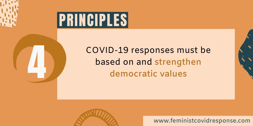 apwld's tweet photo. People’s democratic rights, including transparency and accountability, the right to information and freely express their opinions, cannot be violated or restricted. Check our key principles for a #FeministResponse to #COVID19 here: https://t.co/e9qMdcpSDG https://t.co/pfOIXXblFH