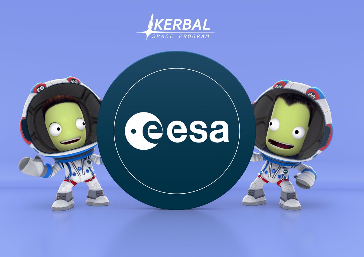 esa's tweet image. We&apos;re partnering with @KerbalSpaceP for the next update of their game, #SharedHorizons. We’re excited that they&apos;re including @esa_sts @ariane5 and two @esascience missions, @BepiColombo and #Rosetta, to the game. PC release on 1 July 👉 esa.int/About_Us/Partn… #ExploreFarther