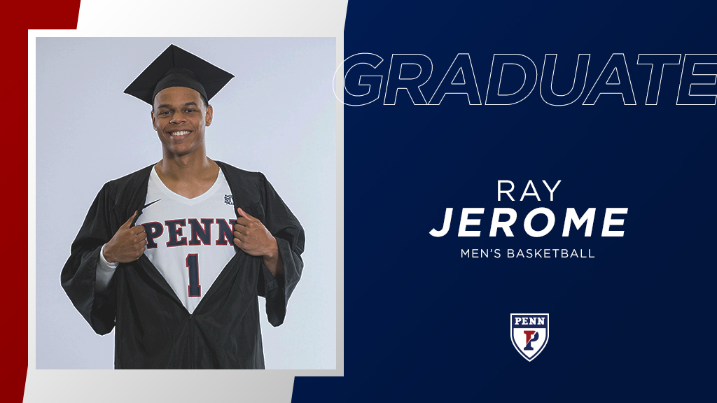 PennMBB's tweet photo. RAY JEROME was our inaugural "Billy Basics" recipient this year and it was well deserved. A great example for our younger guys these last few years, especially. Thrilled for him today! 🔴🔵#Whānau https://t.co/lhe9UGgG80