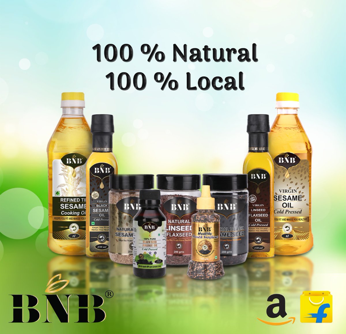 bnbsesameoiloff's tweet photo. BNB sesame oil is a healthier solution for all your hunger cravings A must in every Kitchen be it frying backing or sauteing
Shop now @ https://t.co/DjHkFBIIUE
#BNB #bnbsesameoil #natural #local #healthy #eatsmart #lessworkout #foodlovers #sesameoil #sesameseeds #goodfood https://t.co/nnEBTgAJoH