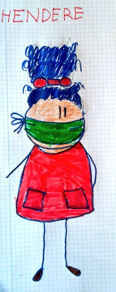 monsealo's tweet photo. Los niños y niñas de España y otros países ya conocen la historia de #HENDERE. 
Comienzan a llegarnos trabajos preciosos con su propia visión de la protagonista.
#HendereYLaCrisisDelCoronavirus @Edudesarrollo
@educaciongob Gracias! https://t.co/eg109SjGQS