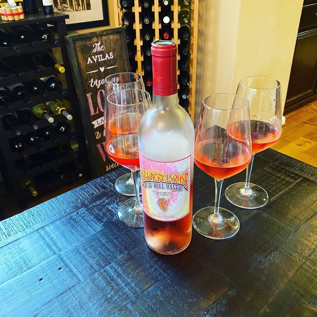 Thanks @mrs107ca for including our new Grapeful Rosé in your at-home tasting this weekend. We hope you enjoyed it! What a perfect way to spend your Sunday! . . . . . #rubyhillwinery #rubyhillwines #grapefulrosé #winetasting #stayhome #sipathome #winelover #livermorevalleywines