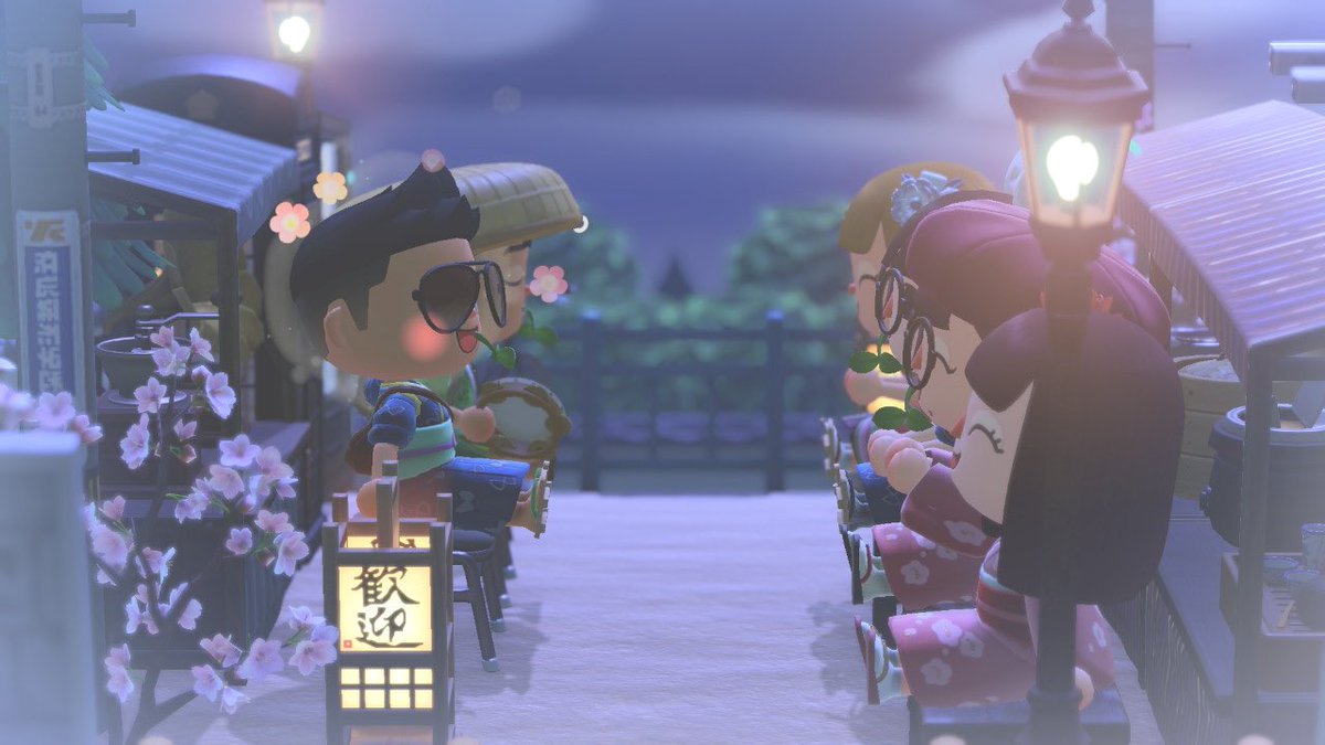 DobiLands's tweet photo. Thank you to everyone who visited the Izakaya Yokocho last night in Dobiland! 🌸 

Also special thanks to all who participated in the very first “Midnight Mystery In Dobiland” event! More to come in the future!

#どうぶつの森           
#ACNH https://t.co/7PqTOr8TAv
