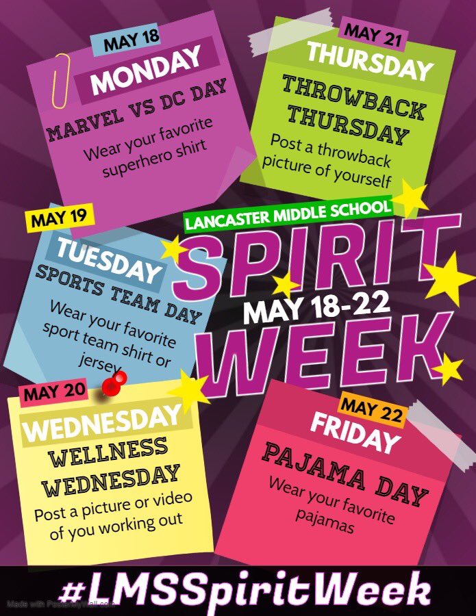 LancasterISD's tweet image. Lancaster Middle School is kicking off their virtual spirit week! Today is Marvel vs. DC, which is your favorite? Make sure to post your pics and videos social media using #LMSSpiritWeek 🧡🖤🧡🖤 @LISDMiddle @sherese_nix @ElijahGranger @TigerSdntMedia @Lancaster_TX