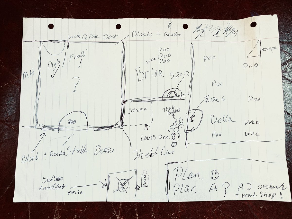 mojojungle68's tweet image. Found Phil’s beautifully detailed plans for our third stable. Absolutely love coming across these little reminders of our future plans #thanksdarling #grief #happyplans #neverforgotten❤️