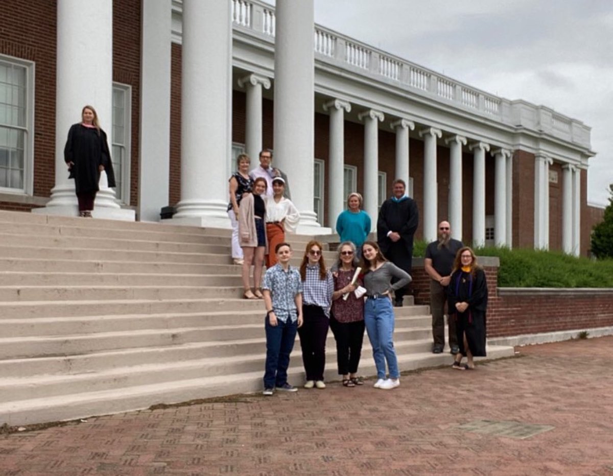 MikeDufrene30's tweet photo. A special “Walking the Steps” ceremony @HandleyJudges as I had the honor & privilege to present a honorary diploma in memory of John David to the Ballard family ❤️🤍!!! @jhhsclassof2020 @HandleyPTSO #handleypride #handleyfamily https://t.co/G5ayvM5PbW