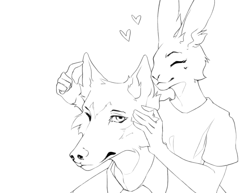 making a #beastars collab with @verylazywolfy ! Recently bingewatched the first season and it's just?? so good??