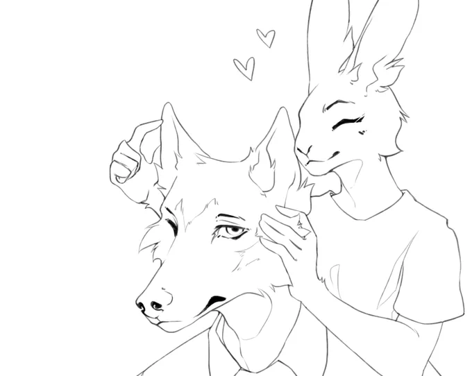 making a #beastars collab with @verylazywolfy ! Recently bingewatched the first season and it's just?? so good?? 