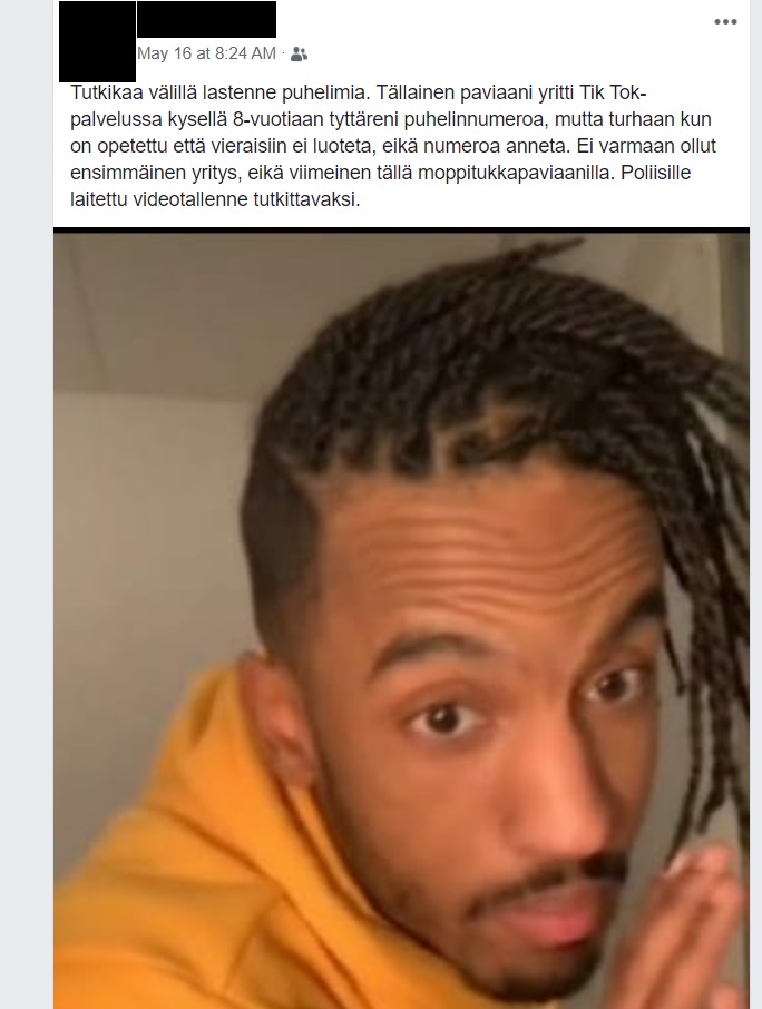 MonokulttuuriFM's tweet photo. Jahas, Sakke-poika on taas ollut aktiivisena ja lähestynyt jonkun 8-vuotiasta tyttöä TikTokissa. Jäbä on aiemmin julkaissut useita videoita, joilla näkyy selvästi suojaikää nuorempia tyttöjä. Nettivinkkejä on laitettu, mutta polpoa ei näköjään kiinnosta. https://t.co/bQZr13FHVD