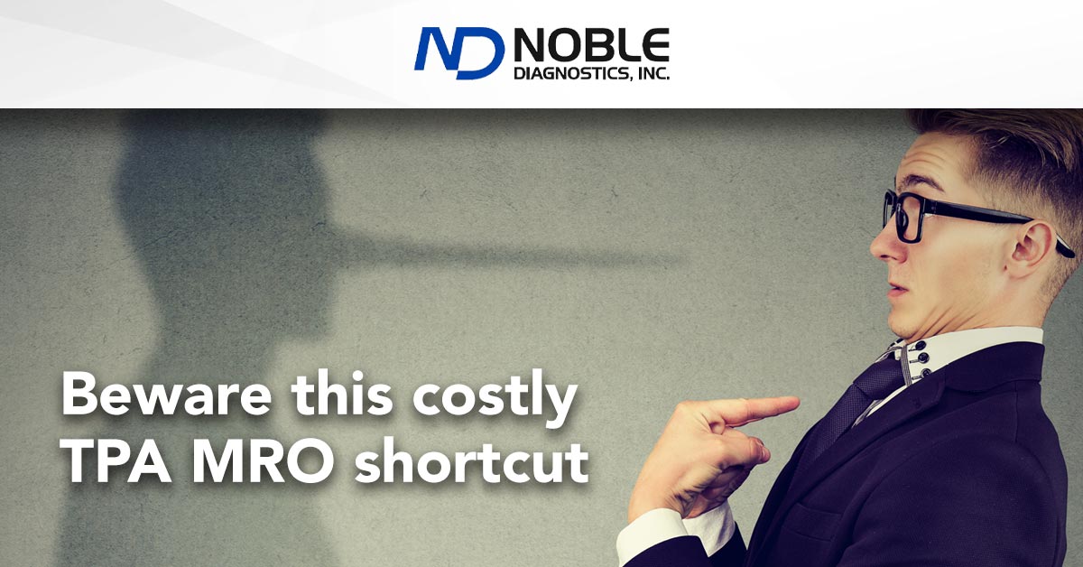 NobleDiagnostic's tweet photo. Don’t let your TPA get away with this labor-saving MRO shortcut. Otherwise, you could face significant DOT fines for being out of compliance: https://t.co/21hkEZaCPY #dotcompliance #tpa https://t.co/mdtvFA4j7i