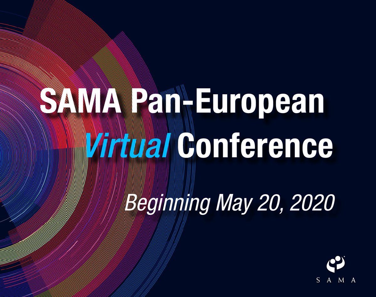 SAMAtweet's tweet photo. Last chance to save your seat at the Virtual Pan-European Conference. Registration closes on May 19. Register today! https://t.co/MO8OHV8f4a https://t.co/owXSoMRqzu