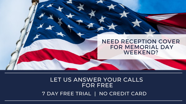 Need reception cover this Memorial Day weekend? Our friendly, professional virtual receptionists are ready to answer your calls. Sign up for a free trial with $50 credit at ow.ly/AxFG50zIXJ1 (use code MEMORIAL50) or call (866) 672 6555