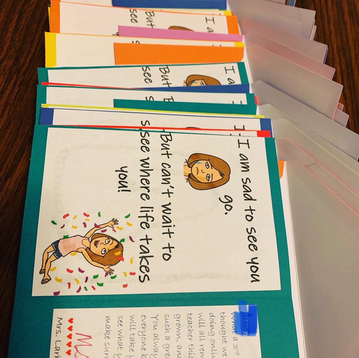 heymrslarkin's tweet photo. Made it to the last week of school. I won’t get to hug my third graders goodbye this year. So I thought a personal message that comes by mail is the next best thing @EmilyBoatright @APSESOL @APS_SarahSmith https://t.co/1EiYgih5fq