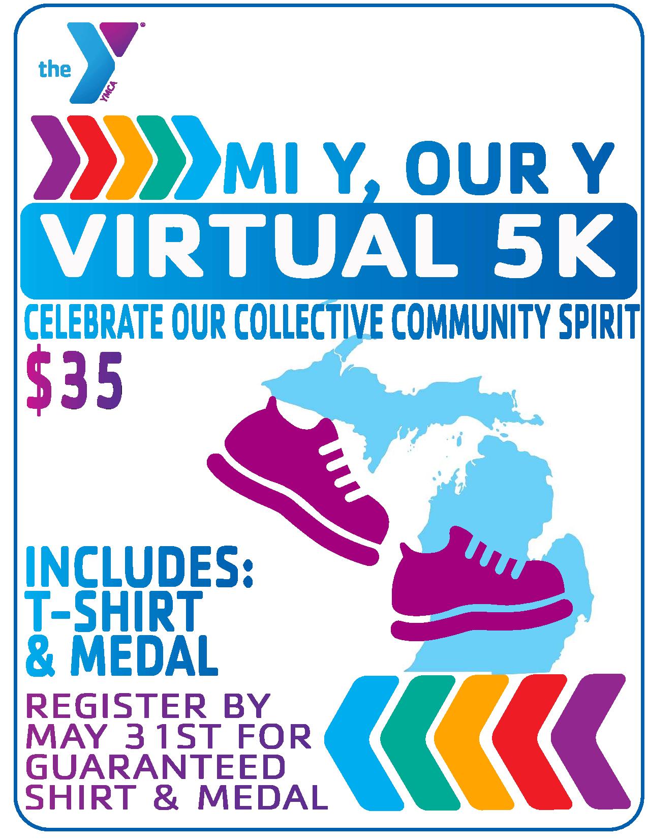 Ann Arbor YMCA on Twitter "The State Alliance of Michigan YMCA's is teaming up in a virtual 5K