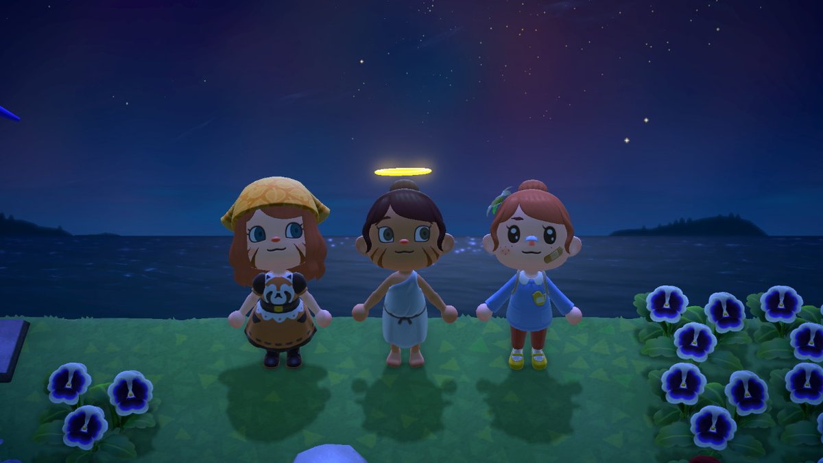 chezvonnette's tweet photo. Un soir avec @VoyageuseReves #AnimalCrossing #ACNH #NintendoSwitch https://t.co/ANhrOt9BqL