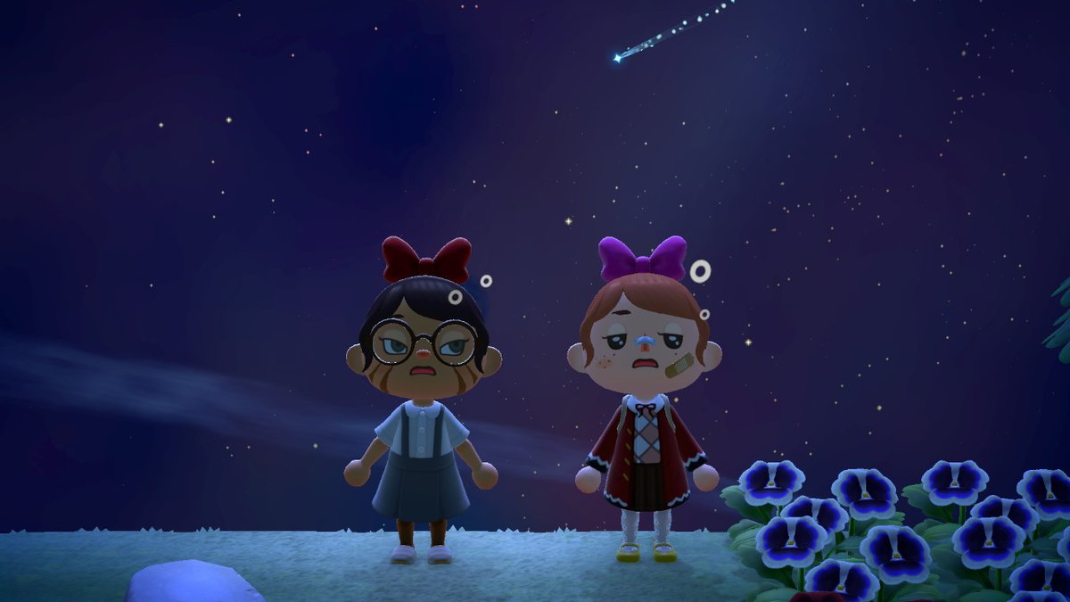 chezvonnette's tweet photo. Un soir avec @VoyageuseReves #AnimalCrossing #ACNH #NintendoSwitch https://t.co/ANhrOt9BqL