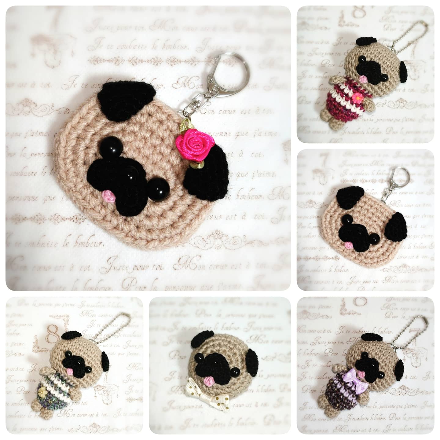 ハンドメイド パグちゃんのぬいぐるみ 節分 ハンドメイド パグちゃんのぬいぐるみ 節分