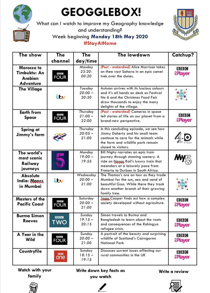 ModelGeography's tweet photo. Some more new shows added this week #geogglebox #helpingyoustayhome https://t.co/WVnEhVazz9