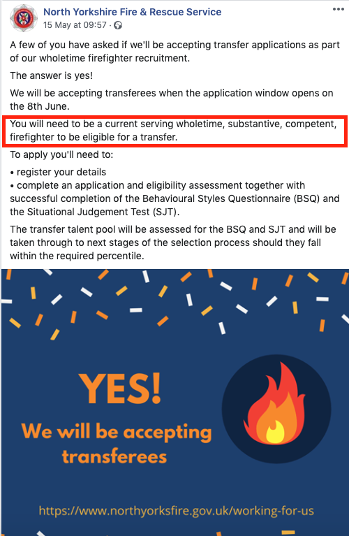 The year is 2020 but part-timer workers are still being discriminated against, unbelievable. <a href="/NorthYorksFire/">North Yorkshire Fire & Rescue Service</a> <a href="/HMICFRS/">HMICFRS</a> @NYFRSABrodie <a href="/team_greenhalgh/">Stephen Greenhalgh</a>