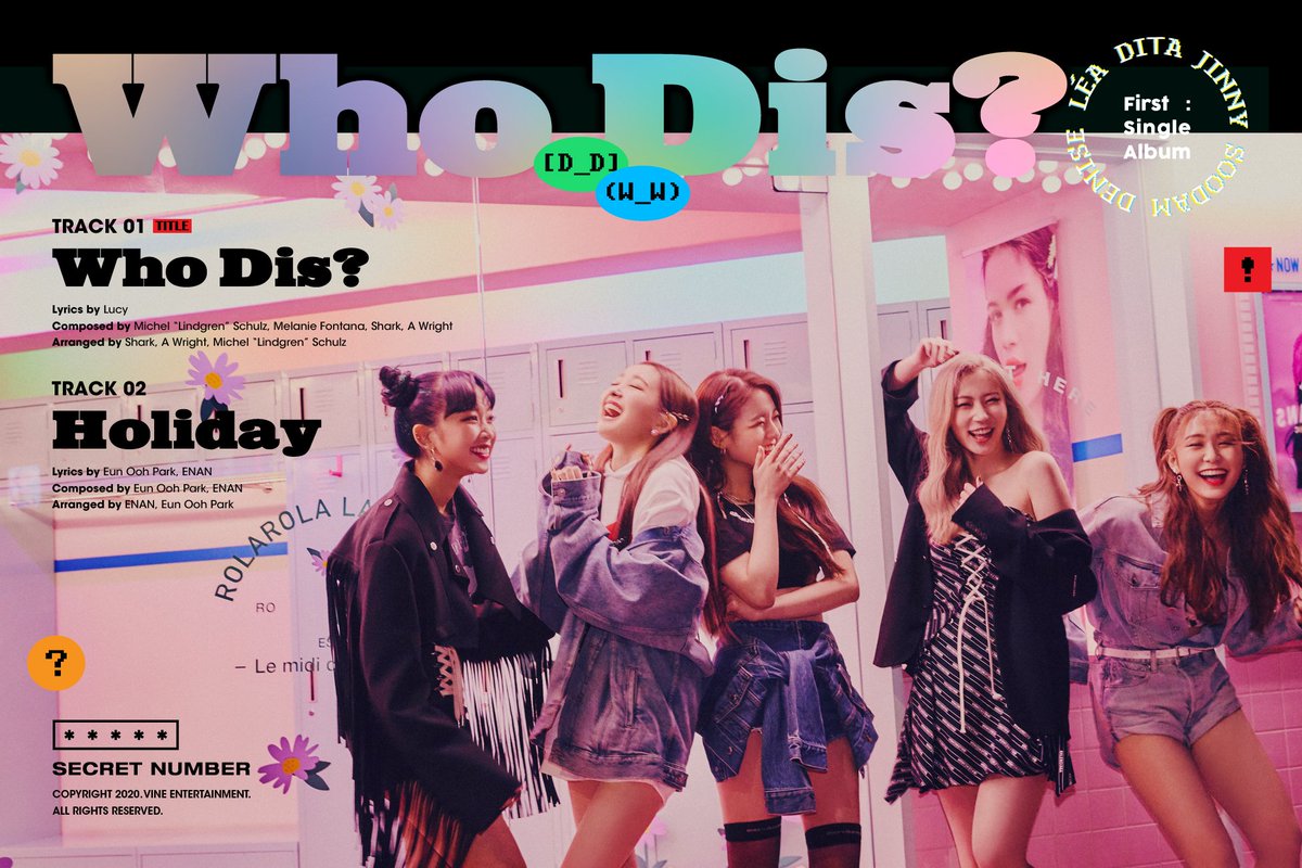 SecretN_Charts's tweet image. SECRET NUMBER Profile Update

Melon m2.melon.com/artist/detail.…
Soribada soribada.com/music/artist/A…
Genie genie.co.kr/KYVGJ0 
Bugs music.bugs.co.kr/artist/20108174

2020.05.19 6PM Release
⠀
#SECRET_NUMBER #시크릿넘버
#WhoDis