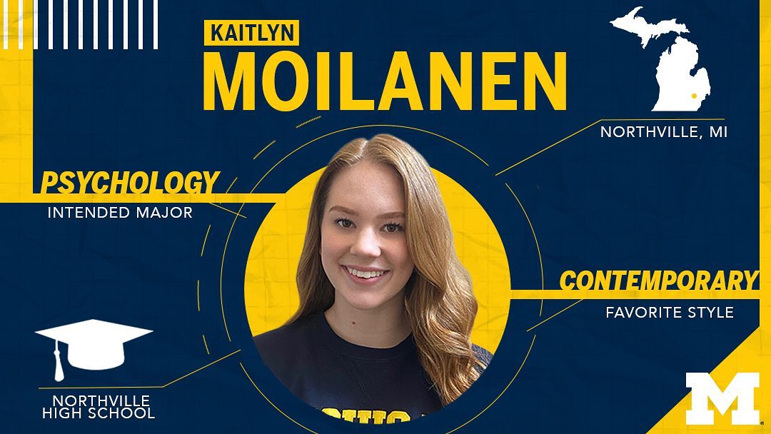 It’s time to announce our next new MDT member! Please help us welcome Kaitlyn Moilanen from Northville, MI 💙💛

#newblue | #team9 | #goblue