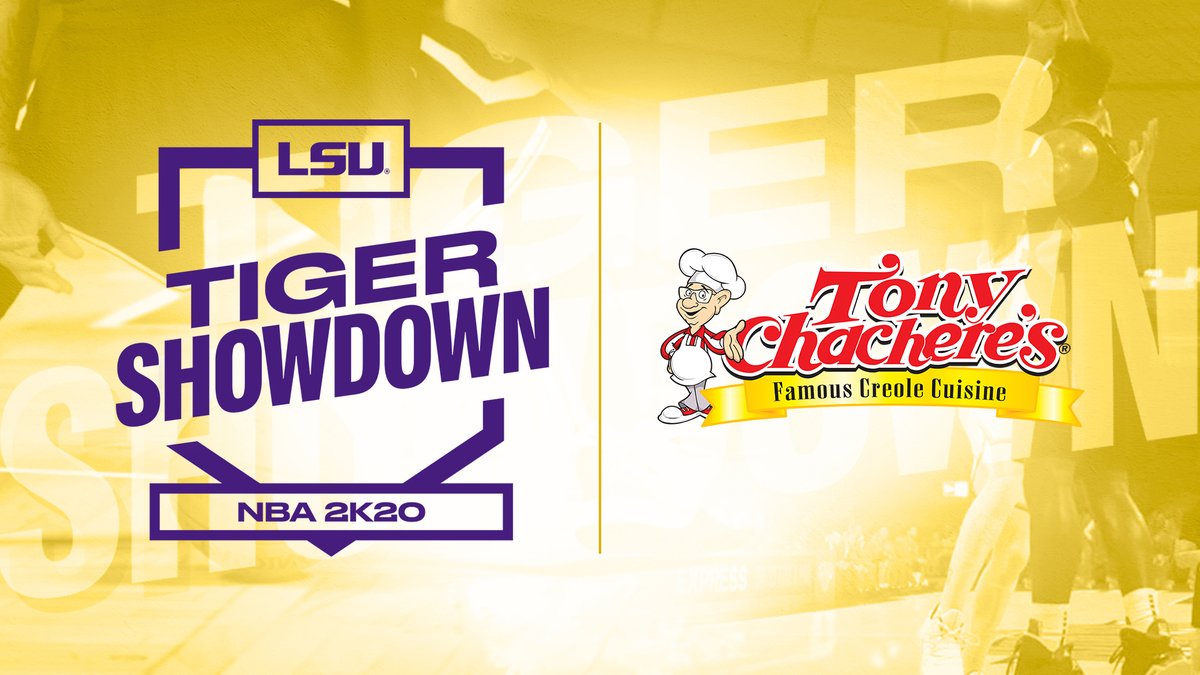 LSUsports's tweet photo. STUDENTS: Here's your chance to play NBA 2K20 vs. @DhaSickest, @LSUBasketball &amp; @LSUwbkb in the #LSU Tiger Showdown presented by @TonyChacheres!

It's free! 
Register by May 27: https://t.co/UNV7RBHOWm https://t.co/Y2qfWoELlo