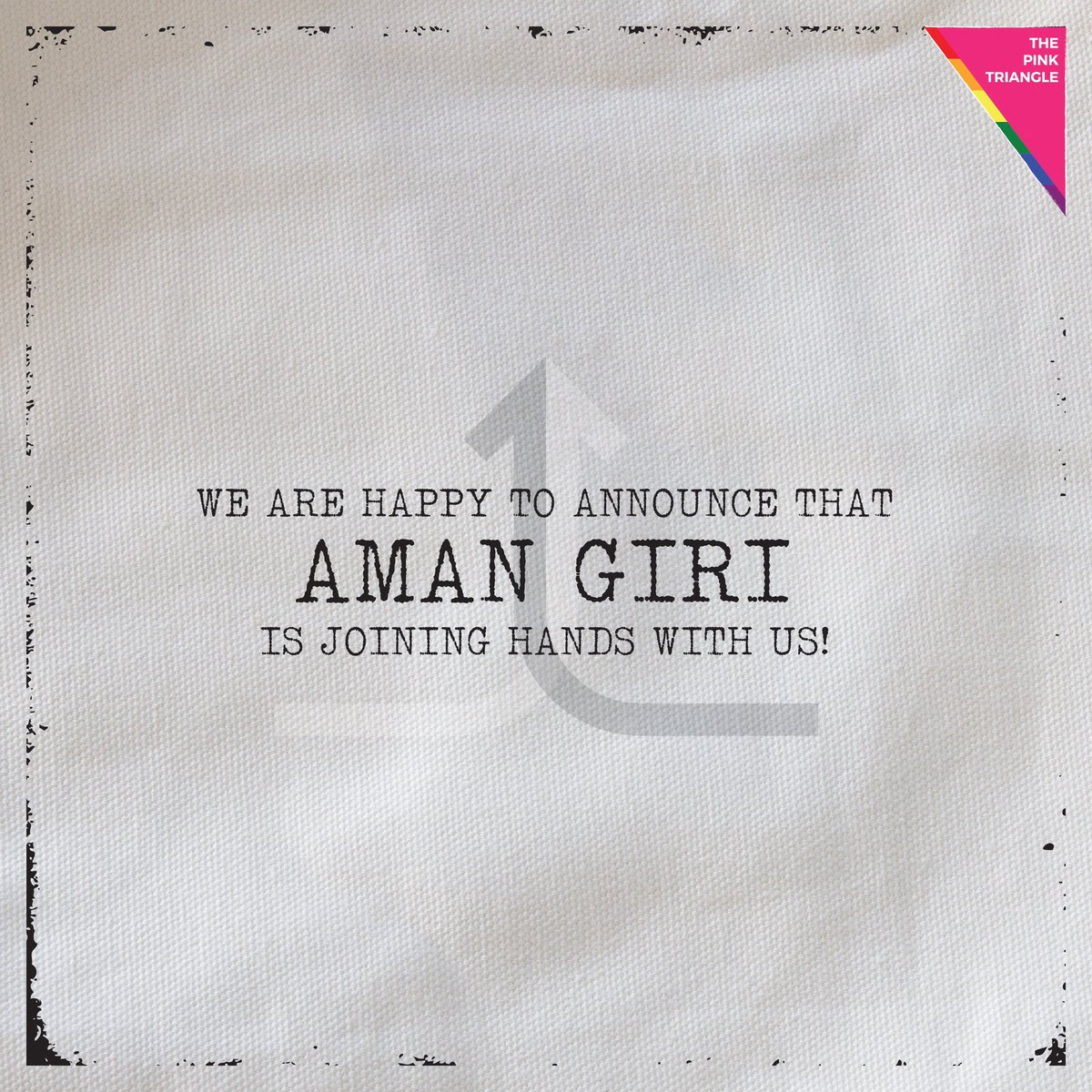 PinkTriangleIN's tweet photo. We are glad to announce our partnership with Aman Giri! Stay tuned to follow our journey!

#lgbt #lgbtq #lgbtpride #lgbtqpride #queerpride #pride #genderqueer #genderequality #queer #equality #equity #onelove #safespace #lgbtsafespace #lgbtequality #hopeforlgbtequality
#trans https://t.co/zSa12ym3i1
