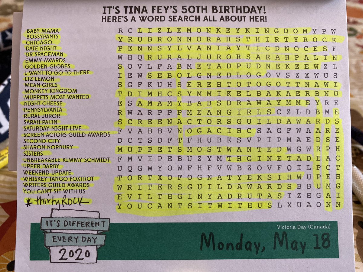 s1posterwife's tweet photo. Happy birthday Tina Fey!! @ItsDifferentCal Bonus Thirty Rock too!! #itsdifferenteveryday #HBDTF https://t.co/5OOUkrRyTr