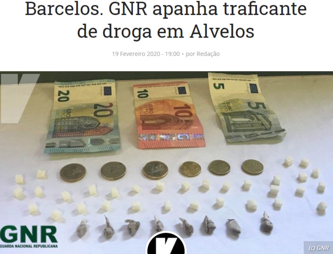 O Pablo Escobar de Barcelos...ali, à grande, com os seus 38 euros e 30 centimos